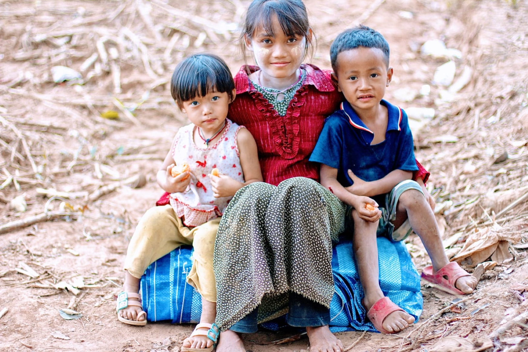 Children of migrant population living in the Thai-Myanmar border area. Photo credit: Pearl Gan, MMV
